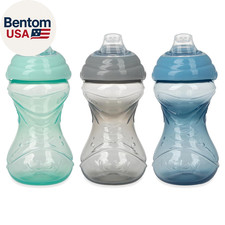 Clik-It Soft Spout No-Spill Easy Grip Sippy Cup - 3-Pack 10 Oz - 6 Months - N