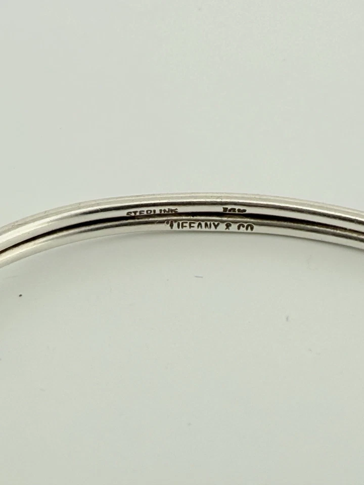 Pulseira Tiffany & Co prata ouro 14K gancho bola presente declaração de amor - Imagem 3 de 4