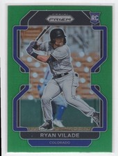 #163 2022 Prizm GREEN Ryan Vilade RC Colorado Rockies