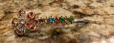 Vintage Style Rhinestone Hair Barrette Crystals