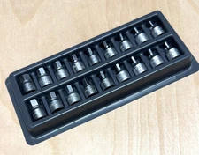 Blue-Point Tools 18pc 1/4" Dr Stubby Tamper Proof Hex Dirve Set | Metric & Inch