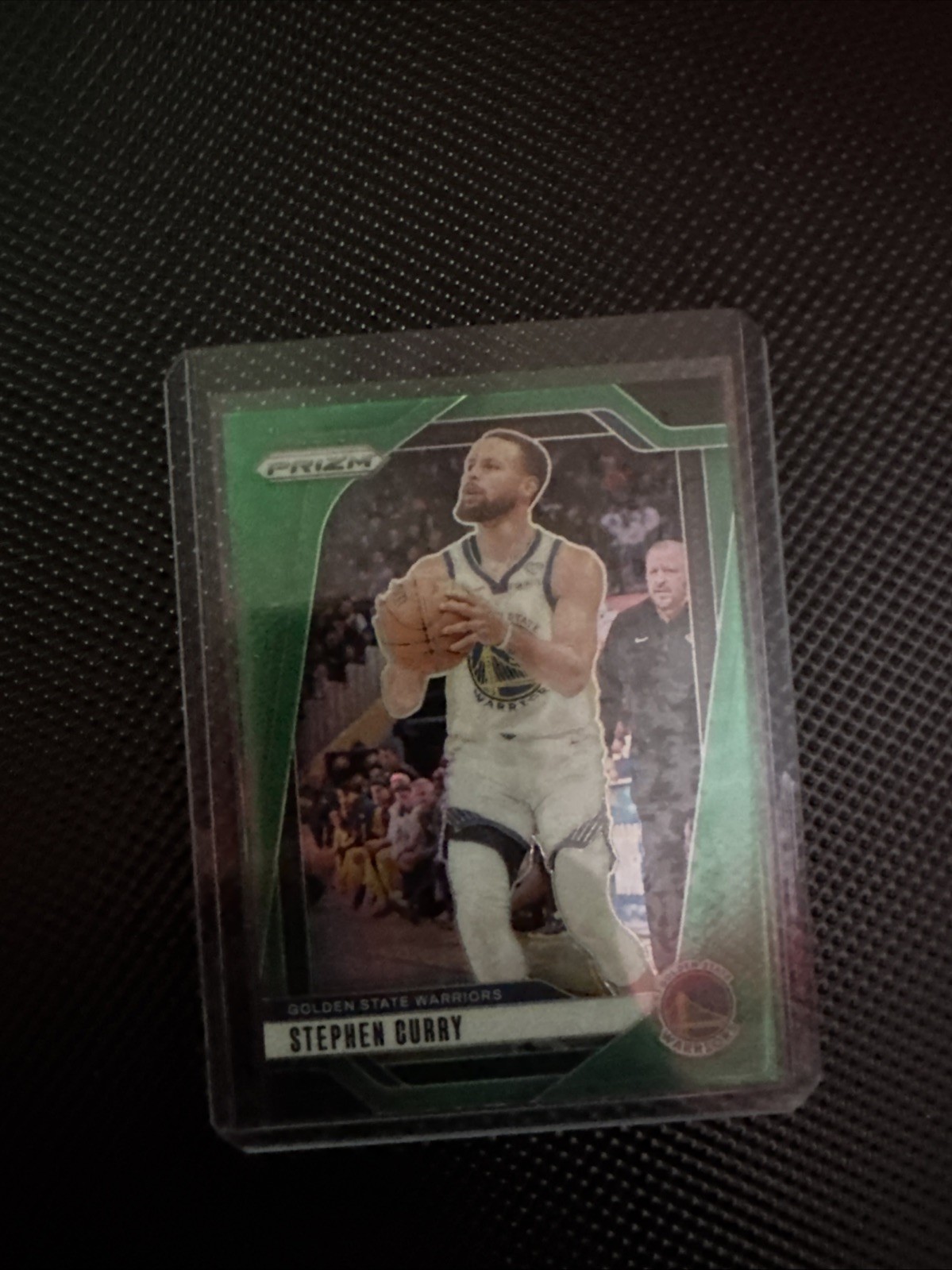 2024-25 Panini Prizm Stephen Curry Green Wave #134 Warriors