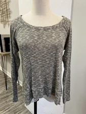 Splendid Size Small Long Sleeve T-shirt Knit Top Gray 