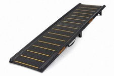 Extra Wide Reflective Tri-Fold Dog Car Ramp 200 lb Capacity 71  Non-Slip