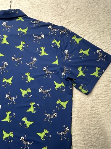 Chuco Golf Polo Dino-Golf Blau XXXL Neu mit Etikett Dinosaurier Golf Logo - Bild 16 von 23
