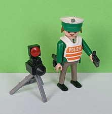 Playmobil collezione personaggio special set 4609 poliziotto polizia controllo radar #4501