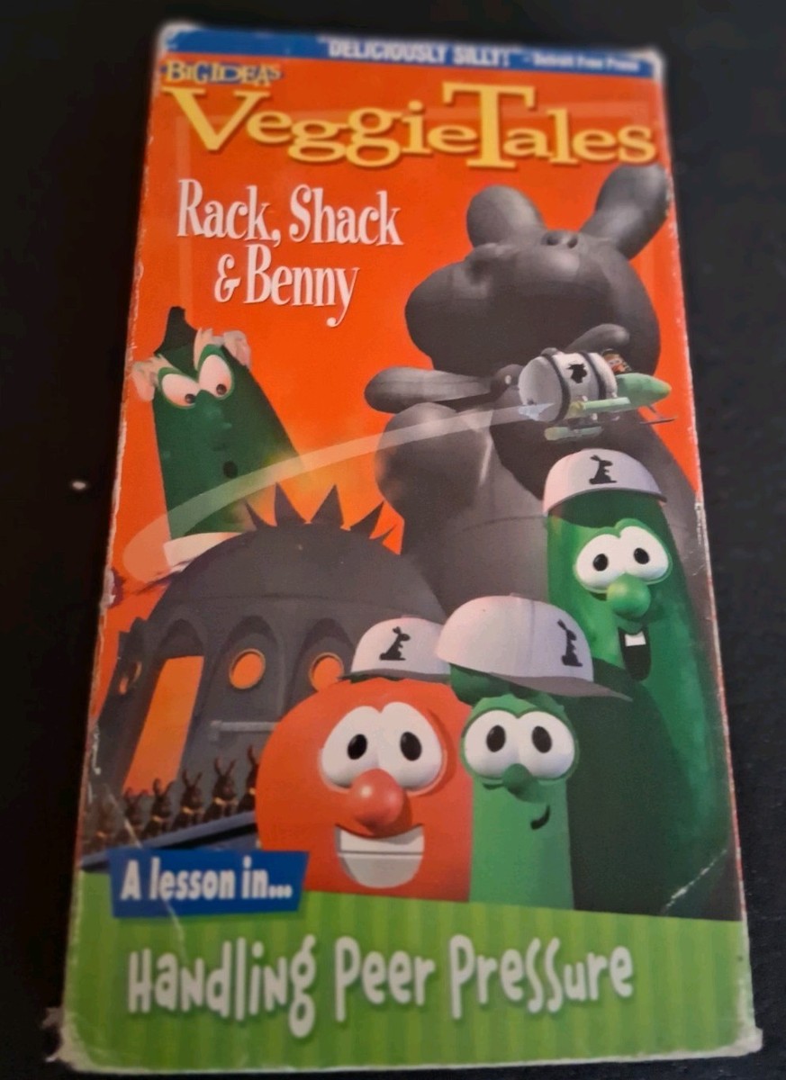 VeggieTales Rack Shack and Benny VHS Tape Peer Pressure Video