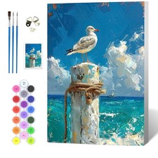 Malen nach Zahlen Set Holzrahmen Landschaft Kinder Erwachsene DIY