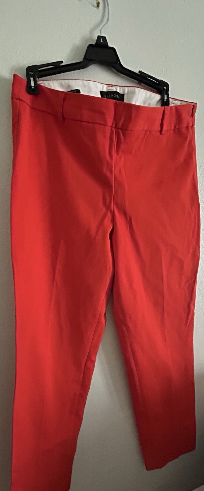 Talbots Red Women's Flat Front Solid Regular Pant… - image 2