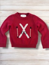 Sail to Sable Sweater Kids Red Ski Sweater Sz 4