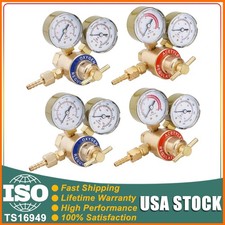 Pack of 4 Oxygen and Acetylene Regulators Welding Gas Gauges CGA540 and CGA200