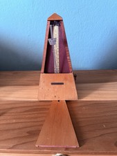 Vintage Seth Thomas Wooden Mechanical Metronome Wind-Up 40  208 BPM