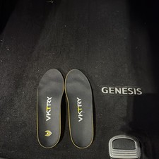 VKTRY Non-Cleated Carbon Fiber Shoe Insoles Black/Yellow 41-4A