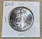 2015 DATED .999 FINE SILVER EAGLE WALKING LIBERTY DOLLAR BULLION ROUND COIN BU