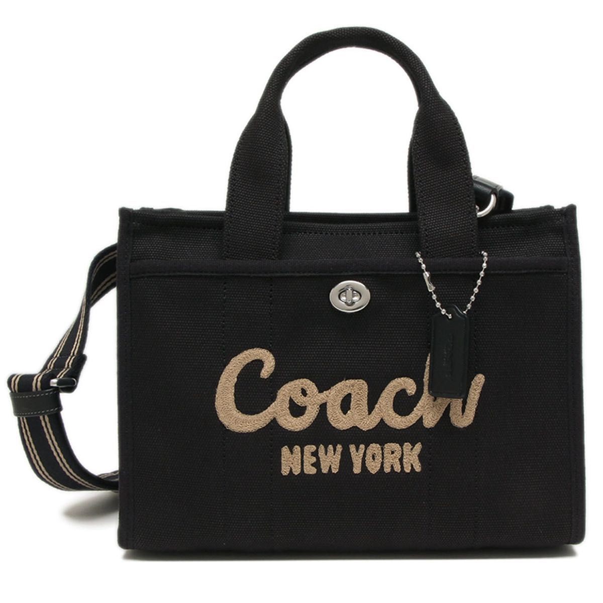 COACH Small Cargo Tote Bag 26 in Black