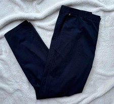 Versace Navy  Gold Medusa Pants - 32 - 990 - New - Authentic