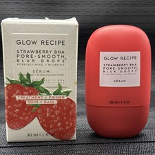 Glow Recipe Strawberry BHA Pore- Smooth Blur Drops Treatment/Primer 1oz NIB