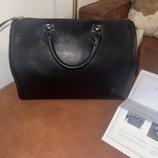 Louis Vuitton Speedy 30 Epi Leder Schwarz Top Zustand