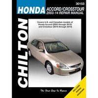 Honda Accord Crosstour 2003-2014 Workshop Manual Chilton