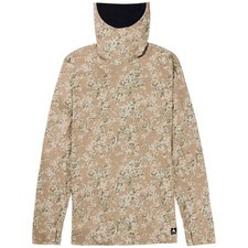 NEW BURTON Midweight Base Layer Long Neck Shirt Camo Snowboard Top Turtleneck