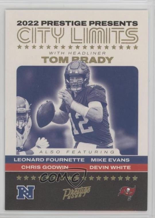 2022 Panini Prestige City Limits Tom Brady #CL-10 3hd