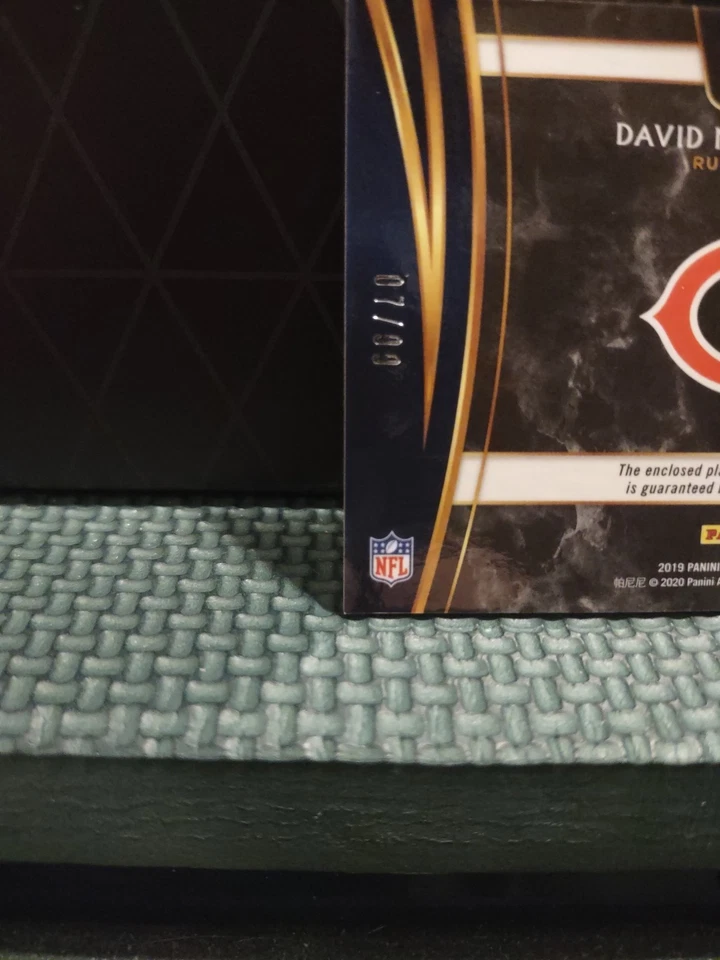 Parche de novato Panini Select 2019 David Montgomery Silver Prizm Jumbo/99 Foto 3 de 3