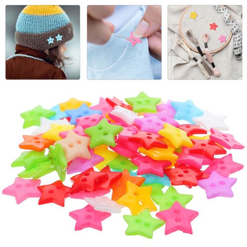 100 Pcs Farbige Sternknöpfe Kind Selber Machen Handwerk Nähknopf