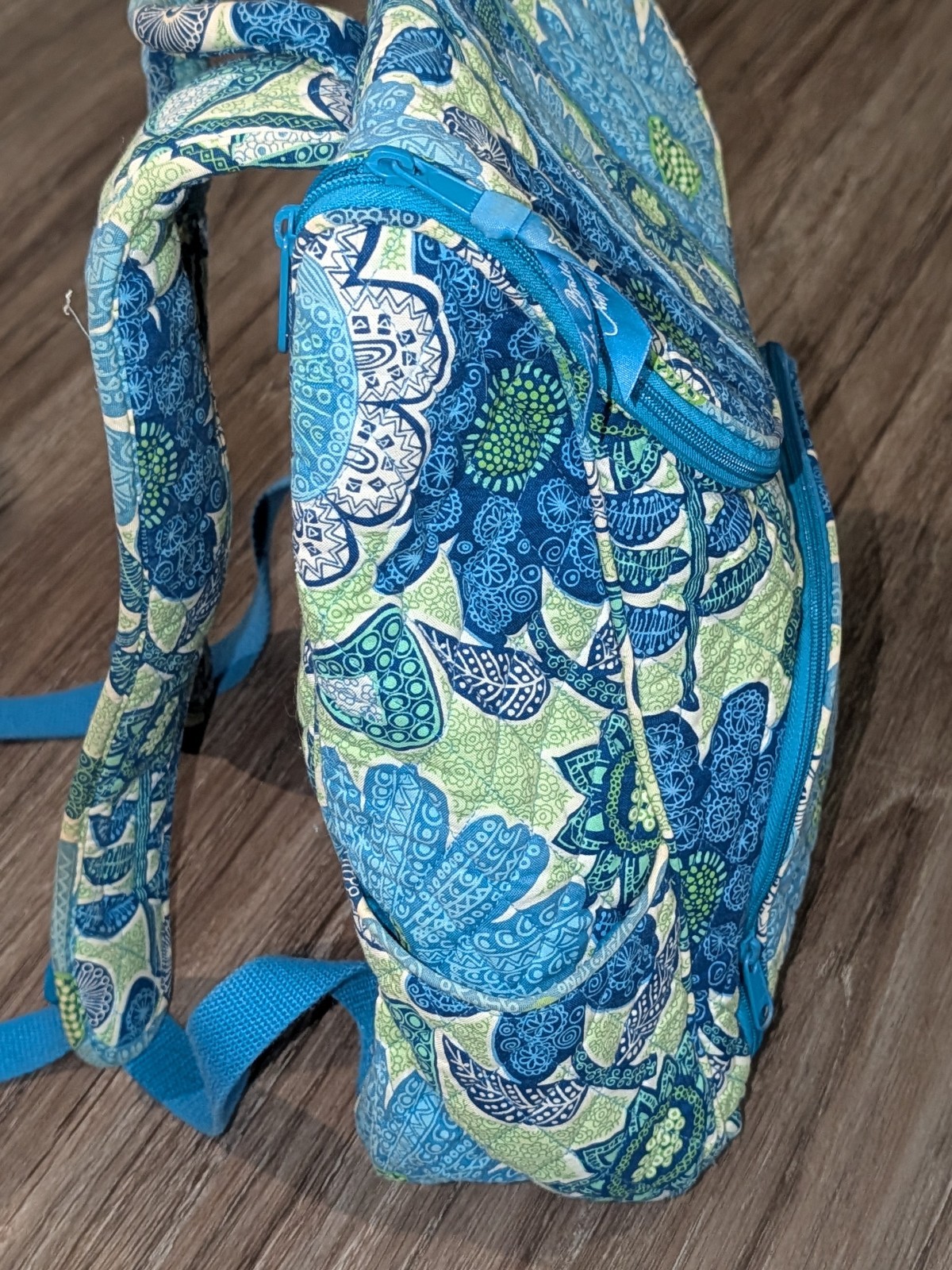 Vera Bradley Double Zip Backpack Doodle Daisy Flo… - image 4