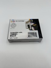 LD Compatible T0691 Black Ink Cartridge for Epson T069120 New