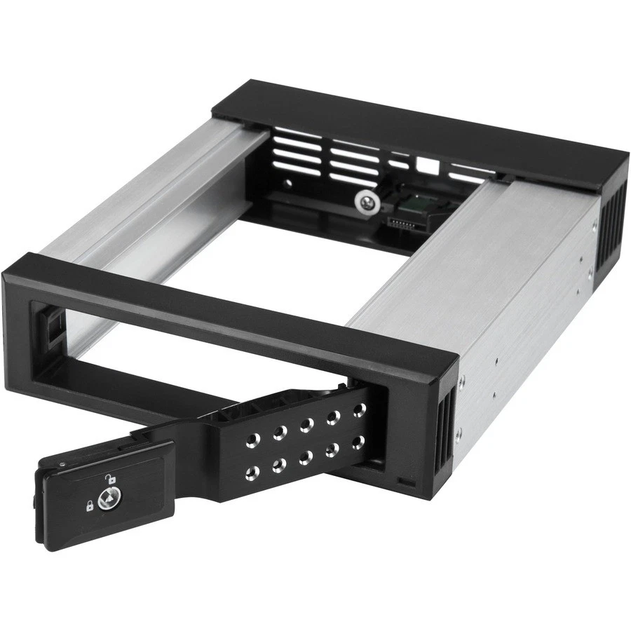 StarTech 5.25 to 3.5 Hard Drive Hot Swap Bay - Trayless - Aluminum - For 3.5 - Image 4 of 4