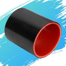 2.5" 3 PLY Straight Rubber Intake Hose Pipe Intercooler Radiator Coupler Joiner