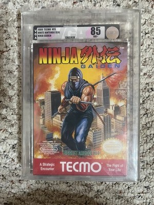 Ninja Gaiden NES VGA Graded 85 NM+ White Seal Factory Sealed Brand New