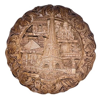 Eiffel tower Paris France 3D Wall Plaque 6 