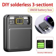Dual USB 18650 Battery Power Bank Shell Storage Organize Charger Power Display
