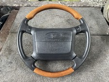 1996 JAGUAR XJS CELEBRATION RARE WOOD BLACK LEATHER STEERING WHEEL FROM 38k CAR