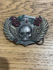 Belt Buckle Made In USA By Siskiyou Buckle Co. "Born To Raise Hell" 1988 L80