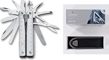 VICTORINOX Swiss Tool X Multiherramienta 28 Funciones Estuche Plateado NUEVO 3.0327.N