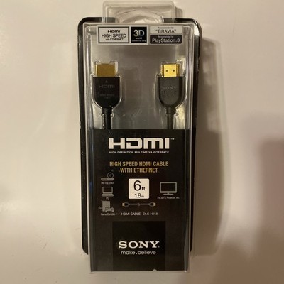 Sony HDMI With Ethernet  6 Feet. DLC-HJ18