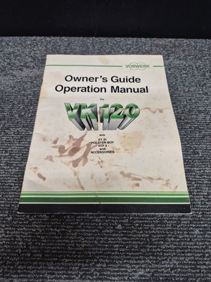  Vorwerk Vacuum VK-120 Manual