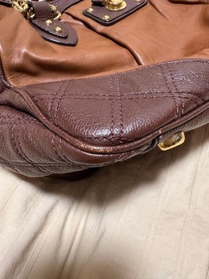 Marc Jacobs Y2K Quilted Shoulder Bag Brown Archive Authentic