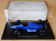 Spark 1/43 Tyrrell 018 #4 1989 Mexico GP M. Alboreto Driverless Model