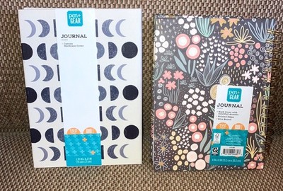 Lot of 2 Blank Journals Hard Cover 6'' x 8'' Pen + Gear 192 pages each Lined