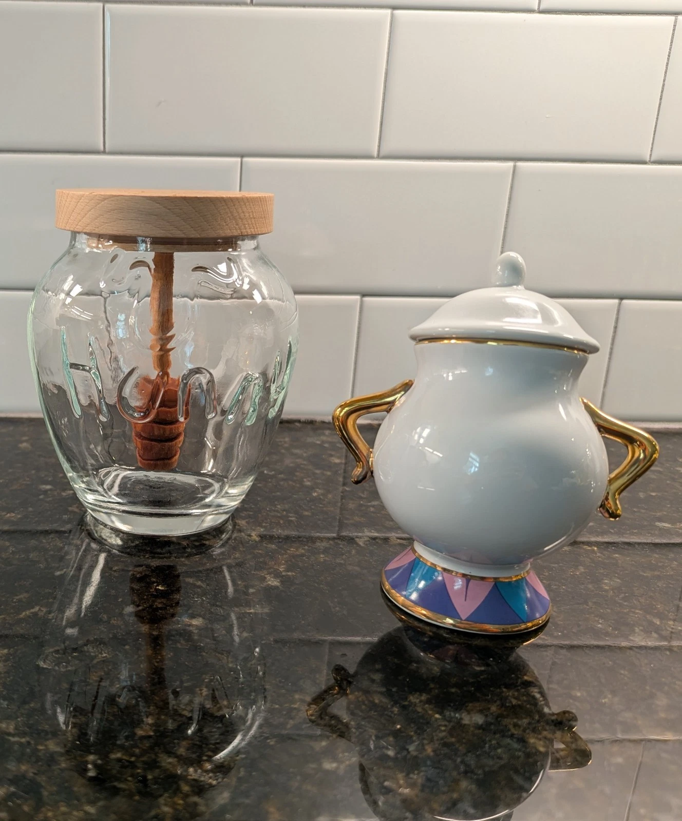Disney Winnie The Pooh Honey Hunny Jar And Sugar Dish
