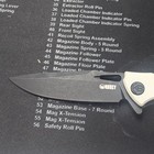 Kubey Pocketknife White G10 Handle SS Drop Point Plain Edge Liner Lock — photo 2