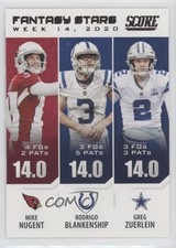 2021 Score Fantasy Stars Mike Nugent Rodrigo Blankenship Greg Zuerlein #FS16 x0y