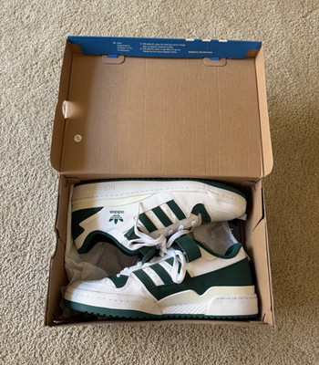 adidas Originals Forum Low White/Green Hook & Loop Leather Sneakers GY5835 2022