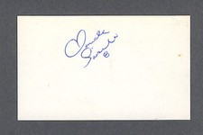 Claude Loiselle signed hockey index card