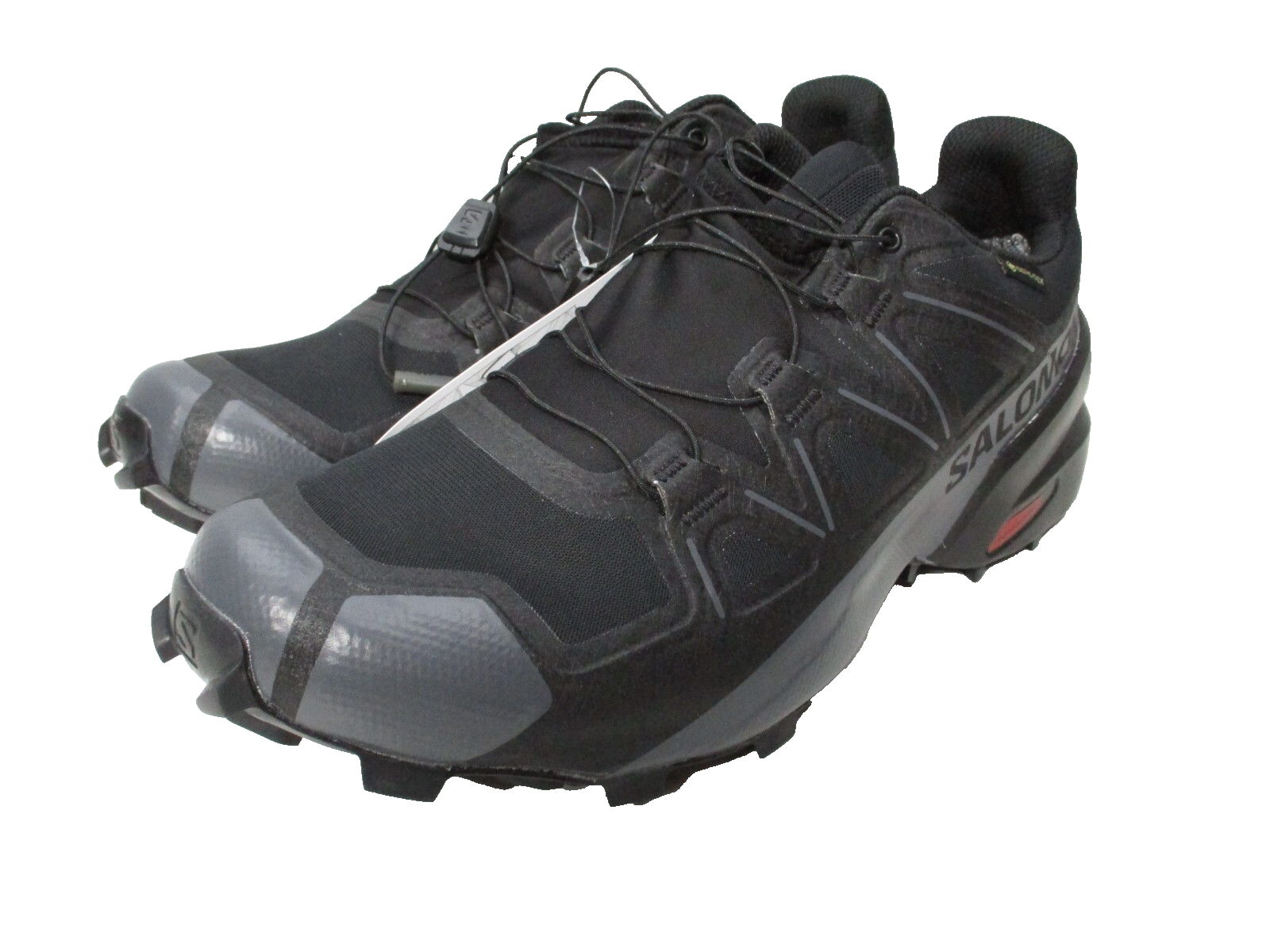 Scarpe da trail running Salomon Speedcross 6 GTX impermeabili nere da uomo taglia 10 5