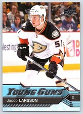 JACOB LARSSON RC YOUNG GUNS 2016-17 UPPER DECK 16-17 NO 495         35051