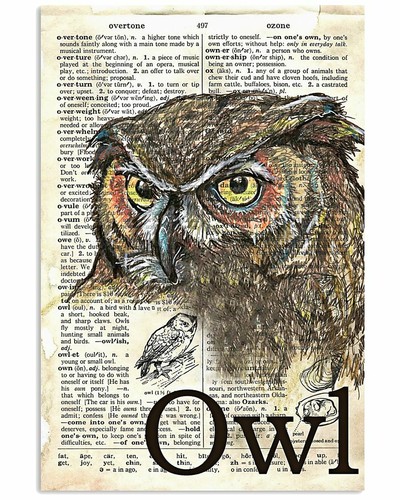 The Owl Dictionary Poster, Funny Owl Dictionary, Gift For Family And Children | eBay The Owl Dictionary Poster, Funny Owl Dictionary, Gift For Family And Children | eBay